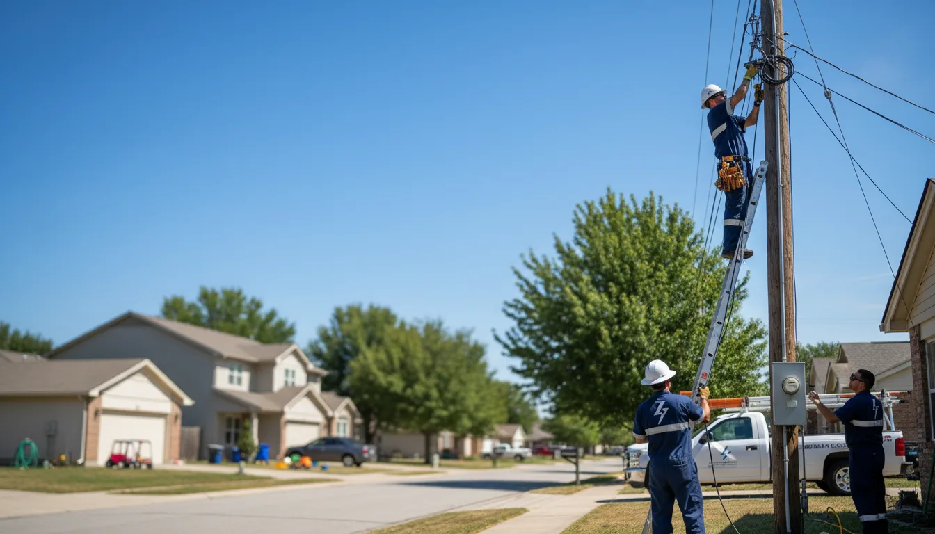 Residential electrician providing installation services in Anderson, MO